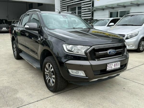 2016 Ford Ranger PX MkII Wildtrak Double Cab Black 6 Speed Sports Automatic Double Cab image