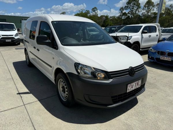 2013 Volkswagen Caddy 2KN MY13 TDI250 Maxi DSG White 7 Speed Sports Automatic Dual Clutch Van image