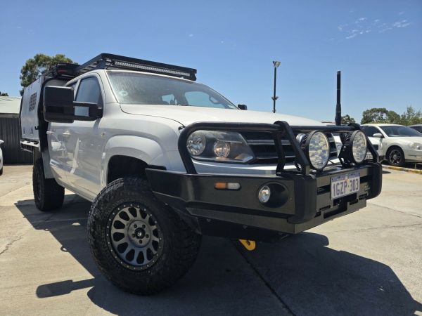 2013 Volkswagen Amarok 2H MY13 TDI400 4Mot Trendline White 6 Speed Manual Utility image