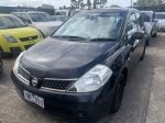 Image for 2009 Nissan Tiida C11 MY07 ST Black 4 Speed Automatic Hatchback