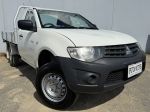 Image for 2015 Mitsubishi Triton MN MY15 GL White 5 Speed Manual Cab Chassis