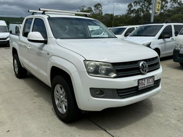 2015 Volkswagen Amarok 2H MY15 TDI400 4Mot Trendline White 6 Speed Manual Utility image