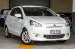 Image for 2013 Mitsubishi Mirage LA MY14 LS White 5 Speed Manual Hatchback