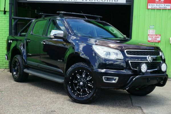 2014 Holden Colorado RG MY14 Storm Crew Cab Black 6 Speed Sports Automatic Utility image