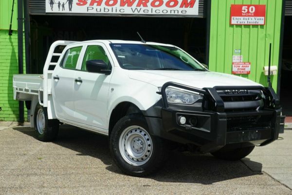2021 Isuzu D-MAX RG MY21 SX Crew Cab White 6 Speed Sports Automatic Cab Chassis image