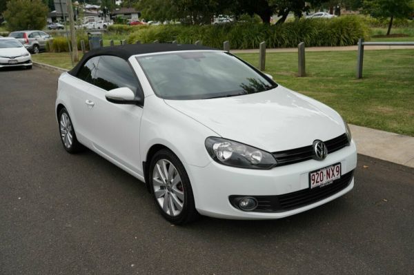 2011 Volkswagen Golf 1C 118 TSI White 7 Speed Auto Direct Shift Cabriolet image