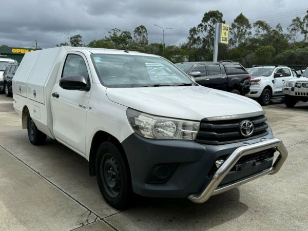2015 Toyota Hilux TGN121R Workmate 4x2 White 6 Speed Sports Automatic Cab Chassis image