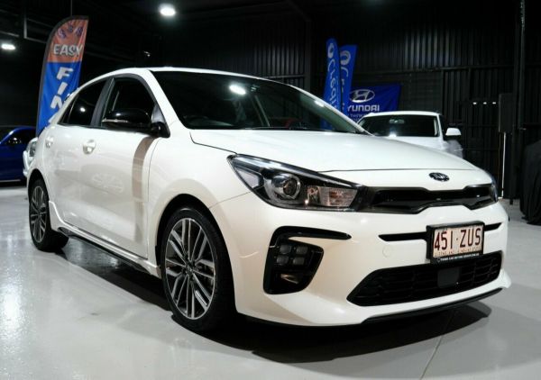 2020 Kia Rio YB MY20 GT-Line DCT White 7 Speed Sports Automatic Dual Clutch Hatchback image