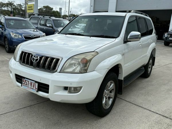 2008 Toyota Landcruiser Prado GRJ120R Grande White 5 Speed Automatic Wagon image