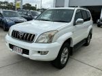 Image for 2008 Toyota Landcruiser Prado GRJ120R Grande White 5 Speed Automatic Wagon