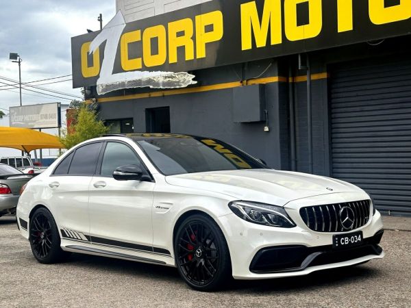 2015 Mercedes-Benz C-Class W205 C63 AMG SPEEDSHIFT MCT S White 7 Speed Sports Automatic Sedan image