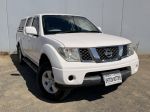 Image for 2010 Nissan Navara D40 ST (4x4) White 6 Speed Manual Dual Cab Pick-up