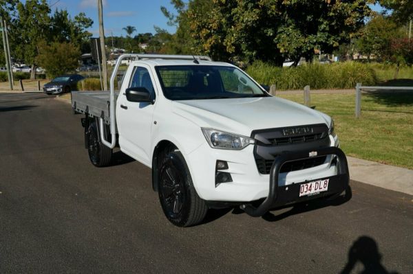 2021 Isuzu D-MAX RG MY22 SX (4x2) High-Ride White 6 Speed Manual Cab Chassis image