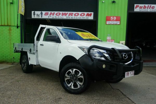 2019 Mazda BT-50 UR0YG1 XT White 6 Speed Manual Cab Chassis image