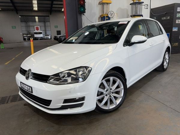 2016 Volkswagen Golf AU MY16 110 TSI Highline White 7 Speed Auto Direct Shift Hatchback image