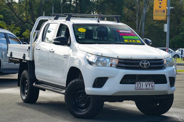 2015 Toyota Hilux GUN126R SR Double Cab White 6 Speed Sports Automatic Utility image