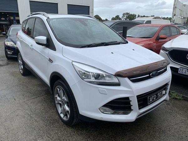 2015 Ford Kuga TF MK 2 Titanium (AWD) White 6 Speed Automatic Wagon image