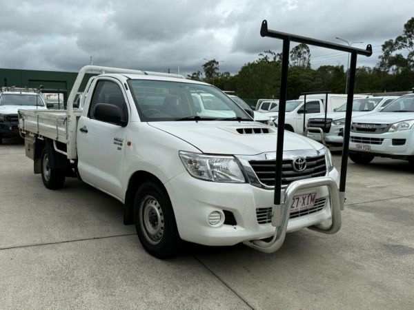 2013 Toyota Hilux KUN16R MY12 SR 4x2 White 5 Speed Manual Cab Chassis image