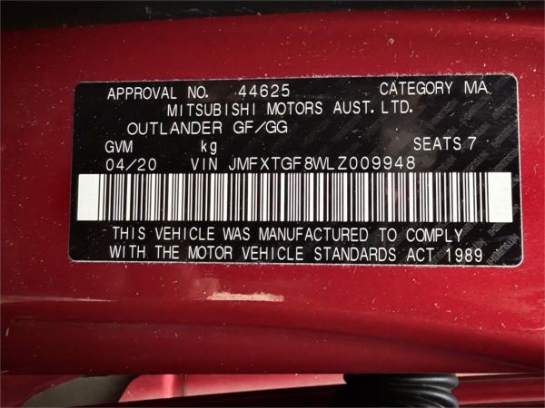 2020 Mitsubishi Outlander ZL ES image