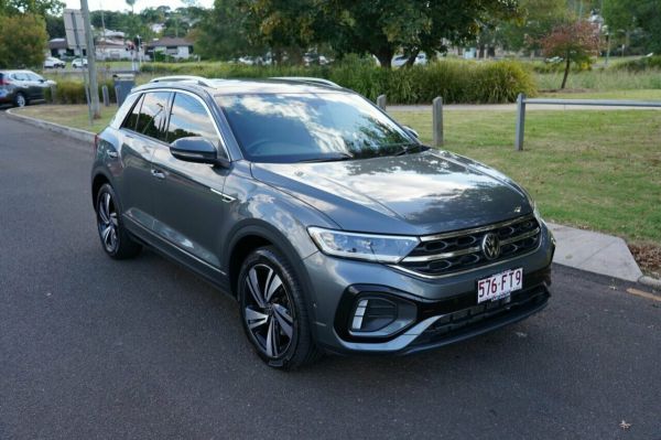 2022 Volkswagen T-ROC D1 MY22 140TSI R-Line Grey 7 Speed Auto D/SH T/Tron Spt Wagon image