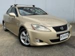 Image for 2008 Lexus IS250 GSE20R X Gold 6 Speed Auto Sequential Sedan