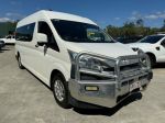 Image for 2019 Toyota HiAce GDH322R Commuter High Roof Super LWB White 6 Speed Sports Automatic Bus