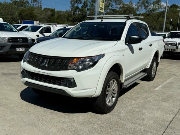 2018 Mitsubishi Triton MQ MY18 GLX+ Double Cab White 5 Speed Sports Automatic Utility image