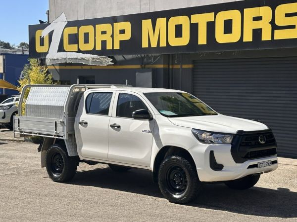 2022 Toyota Hilux GUN135R Workmate Double Cab 4x2 Hi-Rider White 6 Speed Sports Automatic Utility image