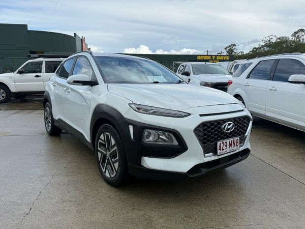 2019 Hyundai Kona OS.2 MY19 Active 2WD White 6 Speed Sports Automatic Wagon image