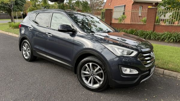 2015 Hyundai Santa Fe DM MY15 Elite CRDi (4x4) Grey Metallic 6 Speed Automatic Wagon image