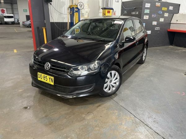 2012 Volkswagen Polo 6R MY12 77 TSI Comfortline Black 7 Speed Auto Direct Shift Hatchback image