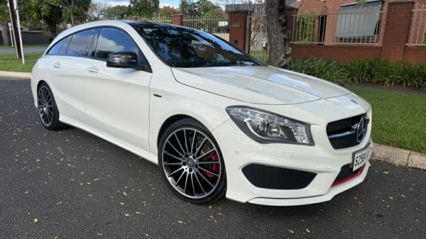 2015 Mercedes-Benz CLA250 Shooting Brake 117 4Matic White Crystal 7 Speed Auto Dual Clutch Wagon image