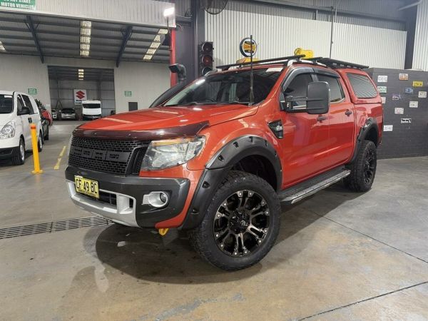 2013 Ford Ranger PX Wildtrak 3.2 (4x4) Orange 6 Speed Automatic Crew Cab Utility image