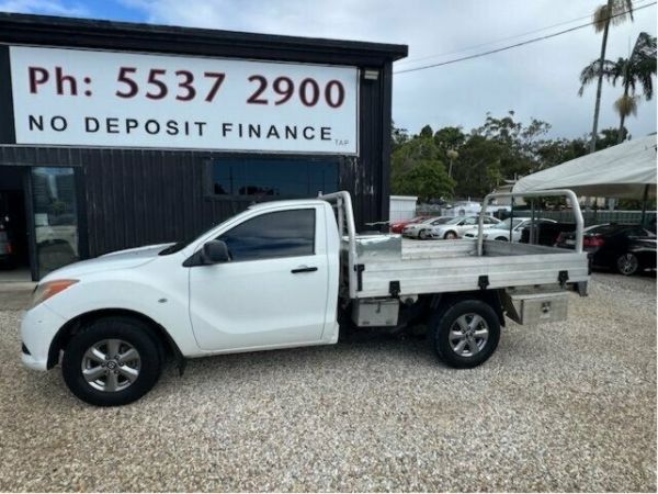 2014 Mazda BT-50 MY13 XT Hi-Rider (4x2) White 6 Speed Manual Cab Chassis image