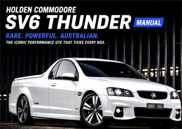 2012 Holden Ute Utility VE II SV6 Thunder image