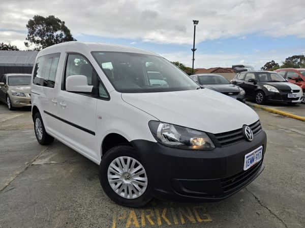 2013 Volkswagen Caddy 2K MY13 TDI250 SWB DSG Trendline White 7 Speed Sports Automatic Dual Clutch image