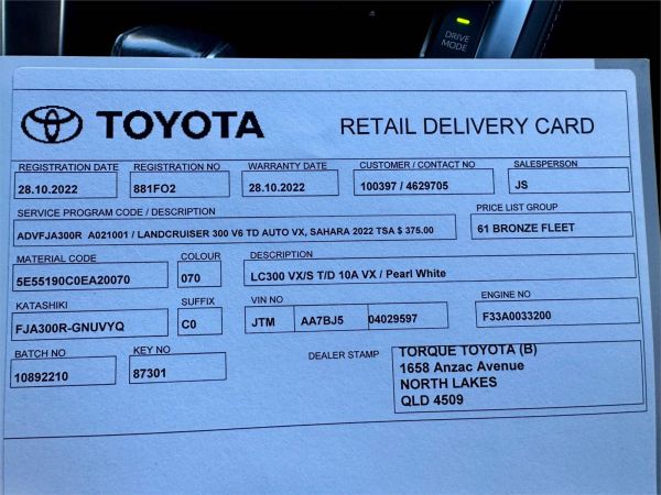 2022 Toyota Landcruiser FJA300R VX image