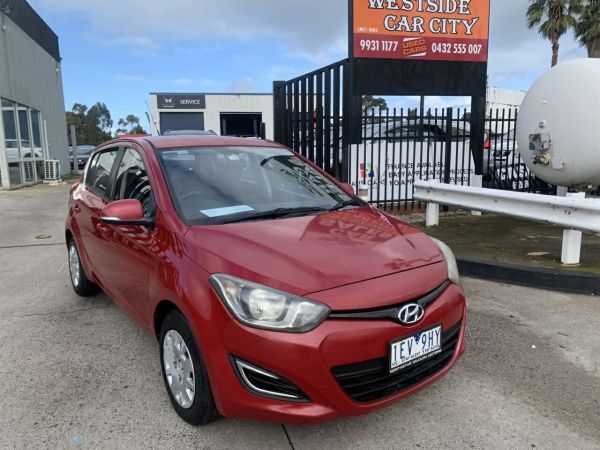 2015 Hyundai i20 PB MY14 Active Red 4 Speed Automatic Hatchback image