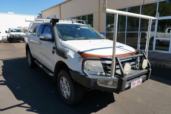 2014 Ford Ranger PX XLT 3.2 (4x4) White 6 Speed Automatic Super Cab Utility image