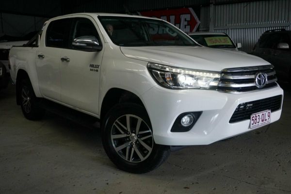 2017 Toyota Hilux GUN126R SR5 Double Cab White 6 Speed Manual Utility image