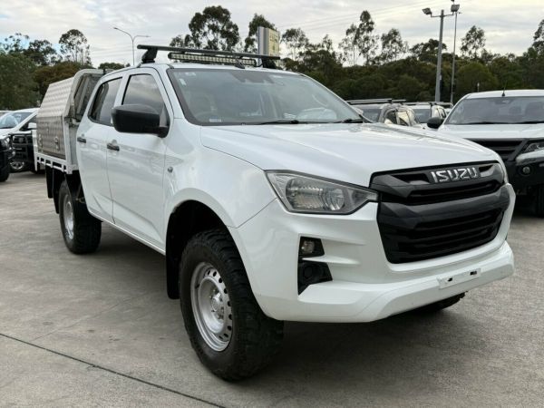 2022 Isuzu D-MAX RG MY23 SX Crew Cab White 6 Speed Sports Automatic Cab Chassis image