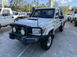 Image for 2017 Toyota Landcruiser VDJ79R GX White 5 Speed Manual Cab Chassis