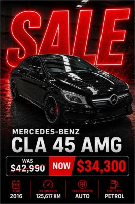 2016 Mercedes-Benz CLA-Class Coupe C117 806MY CLA45 AMG image