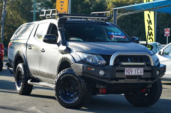 2018 Mitsubishi Triton MR MY19 GLS Double Cab Premium Grey 6 Speed Sports Automatic Utility image