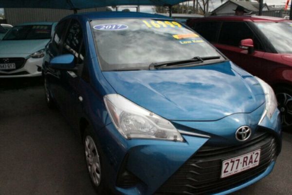 2017 Toyota Yaris NCP130R Ascent Blue 4 Speed Automatic Hatchback image