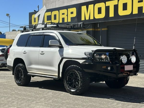 2010 Toyota Landcruiser UZJ200R MY10 GXL White 5 Speed Sports Automatic Wagon image