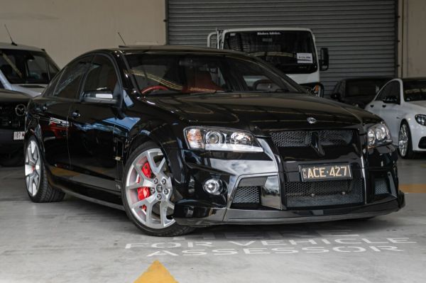 2008 Holden Special Vehicles W427 E Series MY09 Black 6 Speed Manual Sedan