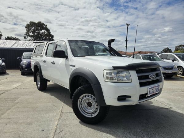 2008 Ford Ranger PJ XL Crew Cab White 5 Speed Manual Cab Chassis image
