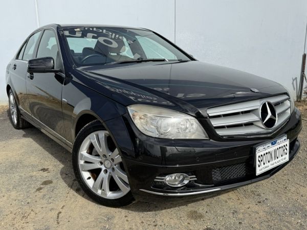 2008 Mercedes-Benz C200 W204 Kompressor Avantgarde Black 5 Speed Automatic Tipshift Sedan image