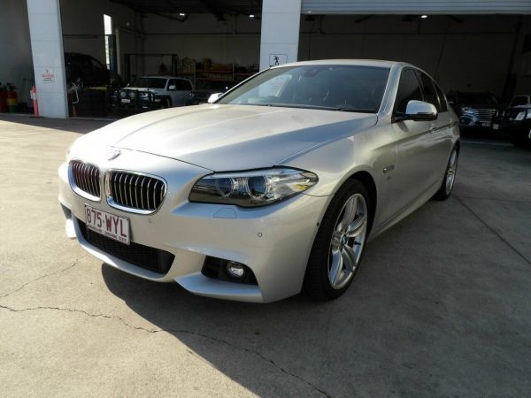 2015 BMW 5 Series F10 LCI 520d Steptronic Luxury Line Silver 8 Speed Sports Automatic Sedan image